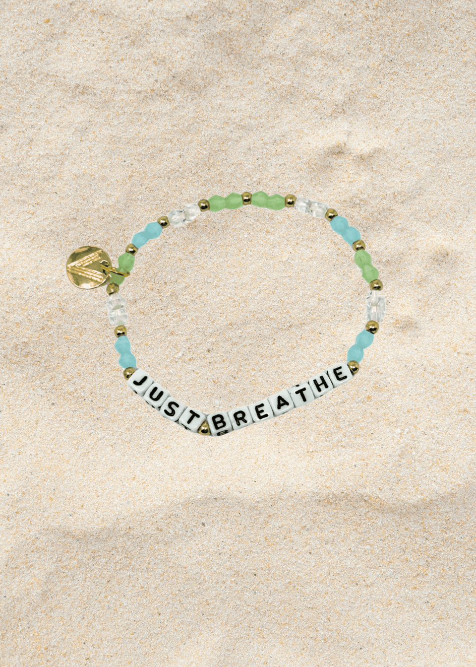 Just Breathe Inspirational Bracelet